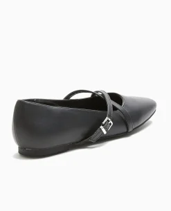 Ballerines Avec Brides Croisées - Noir