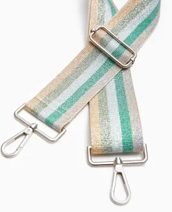 Bandoulière Amovible Avec Fils Métallisés - Vert