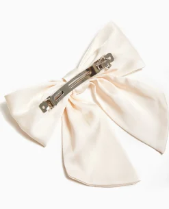Barrette Avec Nœud - écru