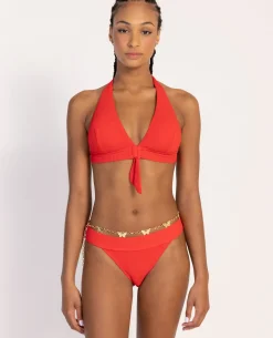 Bas De Maillot Culotte échancrée - Rouge