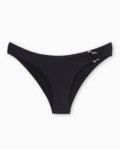 Bas De Maillot De Bain Culotte Avec Piè;ce Métal - Noir
