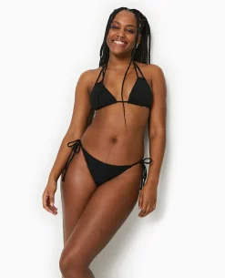 Bas De Maillot De Bain Culotte Avec Nouettes - Noir