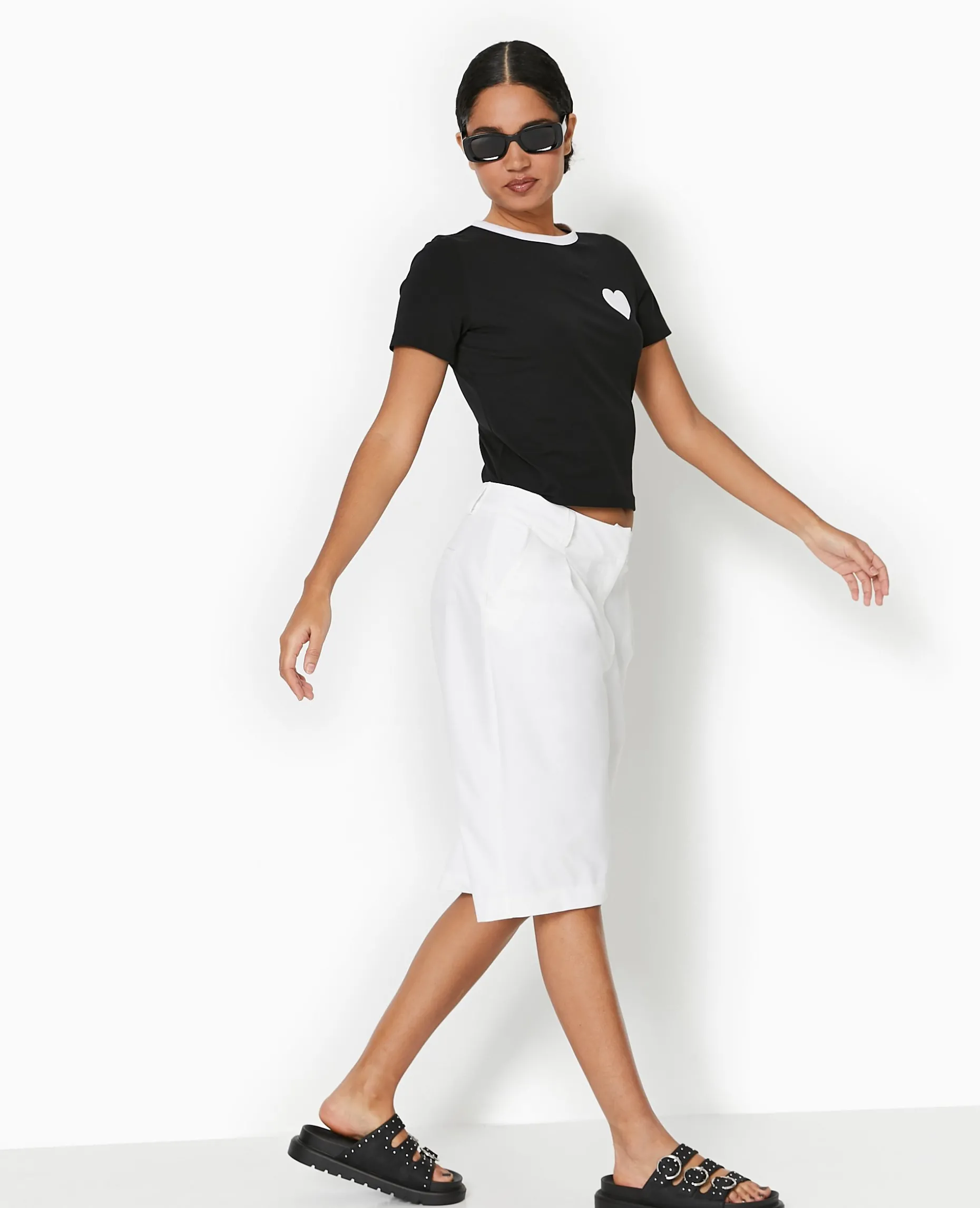 Bermuda City Long Et Large - Blanc