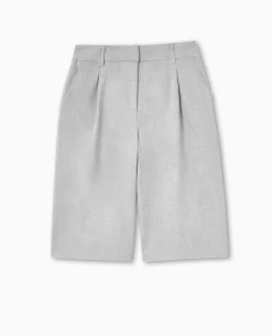 Bermuda City Long Et Large - Gris Clair