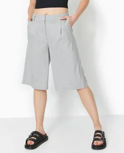Bermuda City Long Et Large - Gris Clair