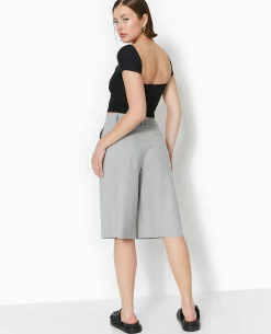 Bermuda City Long Et Large - Gris Clair
