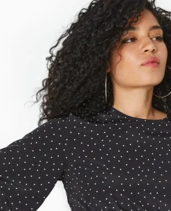 Blouse Avec Découpe Dos Et Nœud - Noir