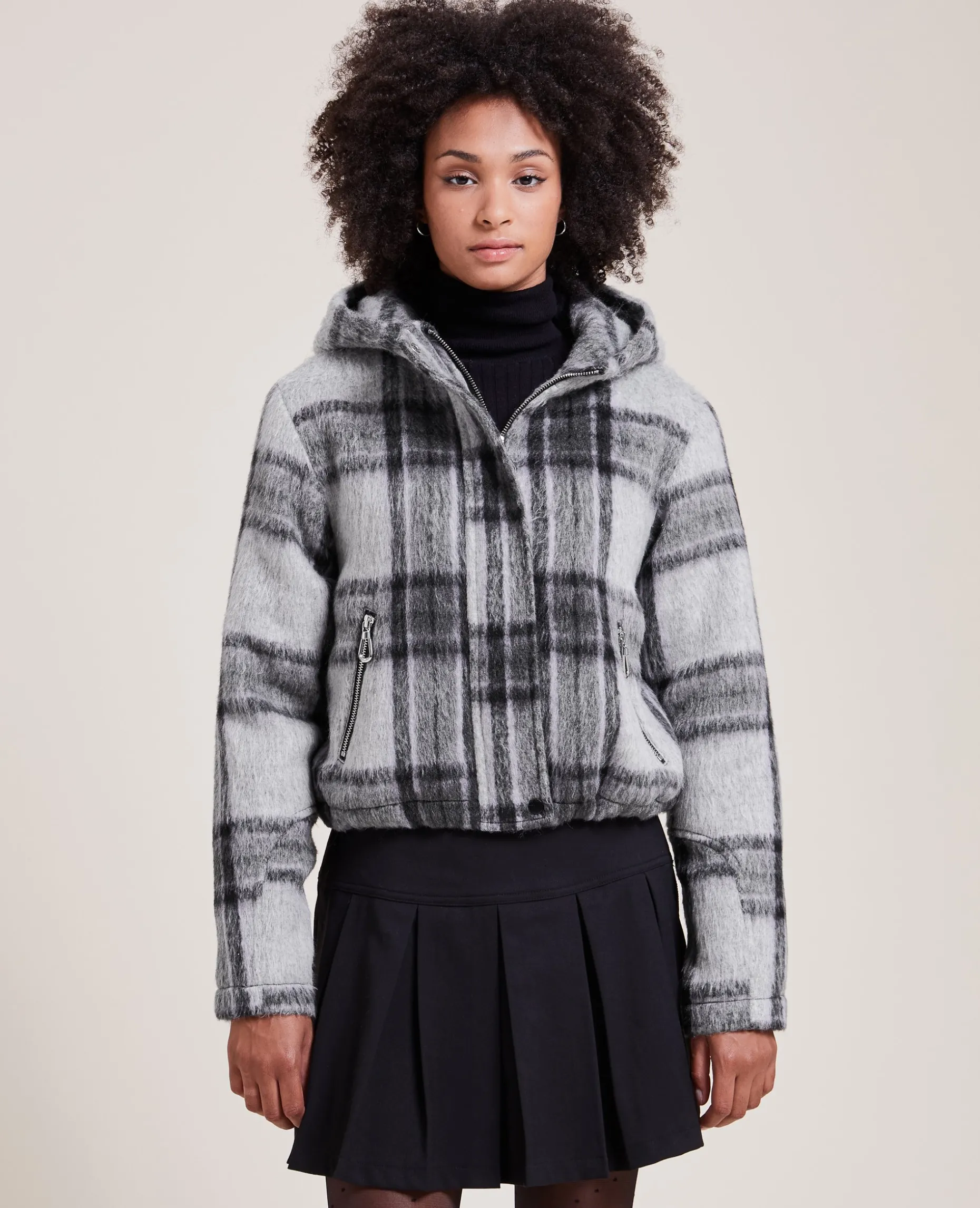 Blouson à Capuche - Gris Clair