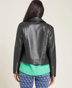 Blouson Biker Zippé - Noir