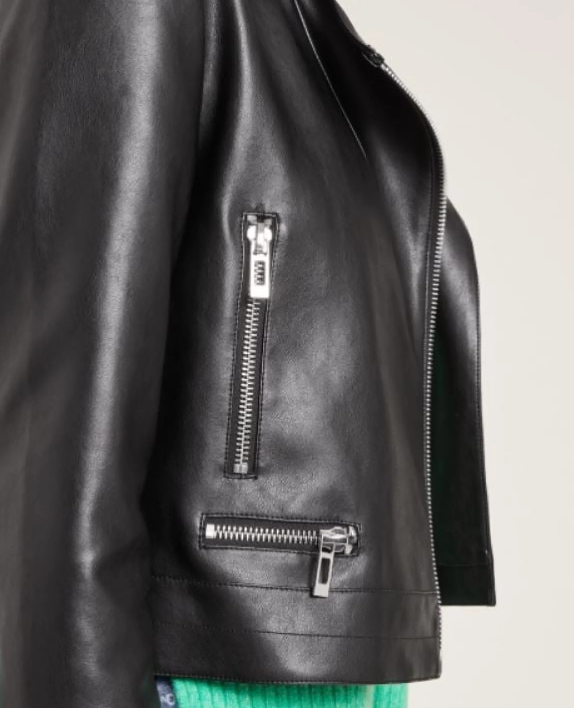 Blouson Biker Zippé - Noir