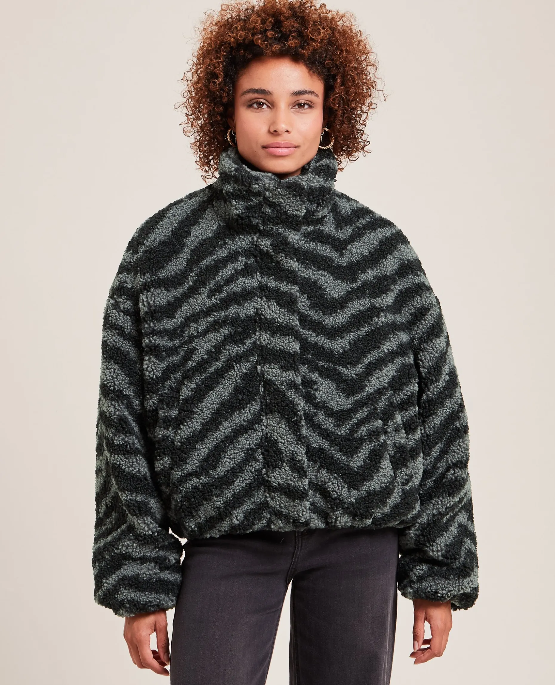 Blouson En Sherpa - Noir