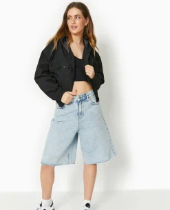 Blouson Léger Avec Capuche - Noir