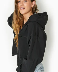 Blouson Léger Avec Capuche - Noir