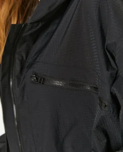 Blouson Léger Avec Capuche - Noir