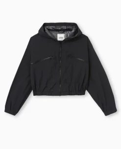 Blouson Léger Avec Capuche - Noir