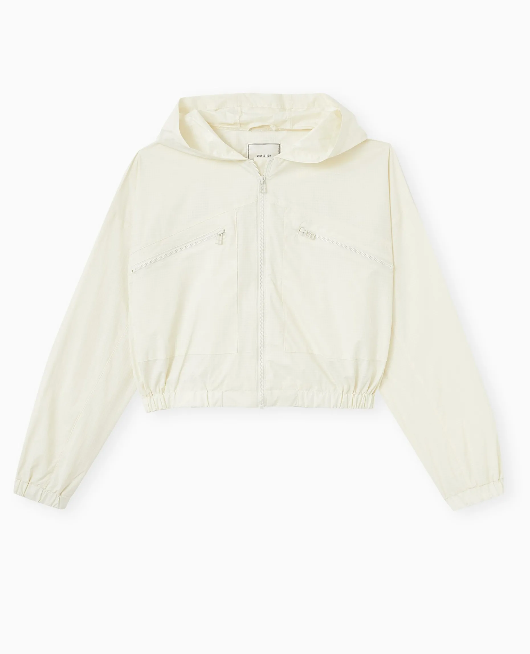 Blouson Léger Avec Capuche - écru