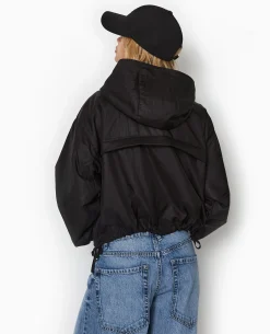 Blouson Léger Avec Capuche - Noir