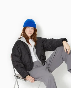 Blouson Matelassé Forme Bomber - Noir