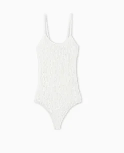Body En Dentelle Stretch - Blanc