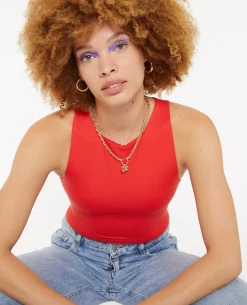 Body Sans Manche - Rouge