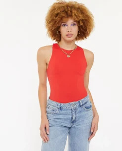 Body Sans Manche - Rouge