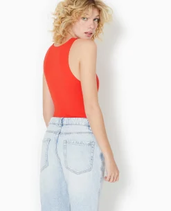 Body Sans Manches - Rouge