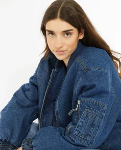 Bomber En Jean - Bleu