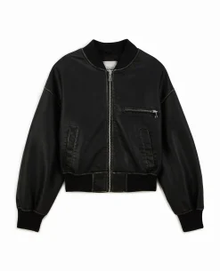 Bomber En Simili - Noir