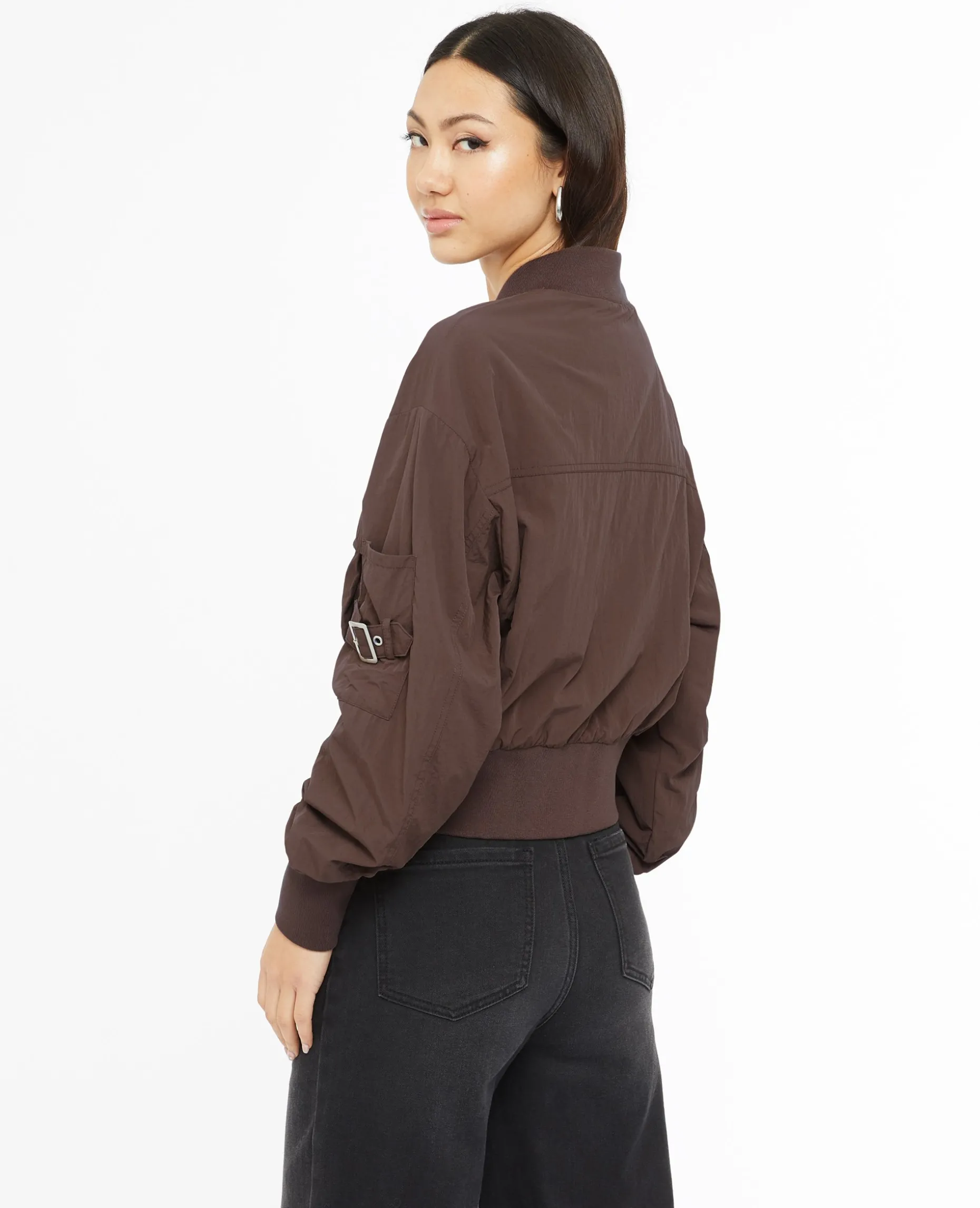 Bomber En Toile Parachute - Marron