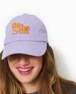 Casquette Avec Broderie Relief - Lilas