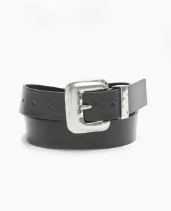 Ceinture Avec Boucle Carrée - Noir