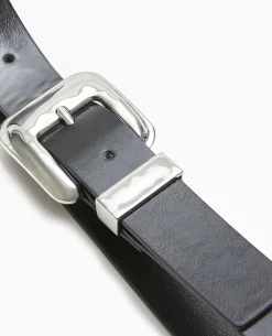 Ceinture Avec Boucle Carrée - Noir