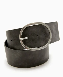 Ceinture Avec Boucle Ovale - Noir