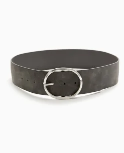 Ceinture Avec Boucle Ovale - Noir
