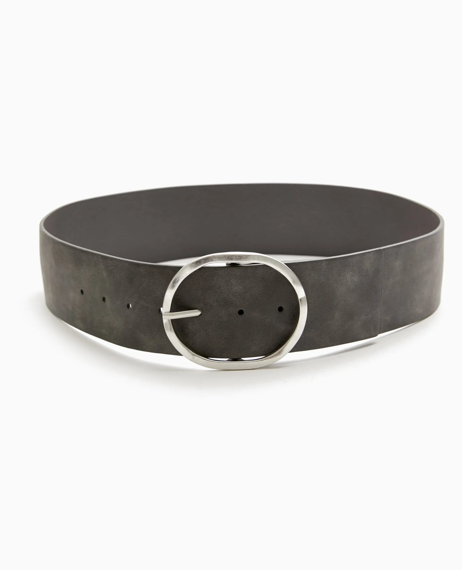 Ceinture Avec Boucle Ovale - Noir