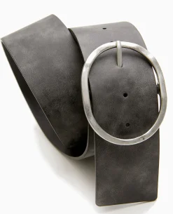 Ceinture Avec Boucle Ovale - Noir