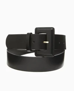Ceinture Avec Boucle Rectangulaire - Noir