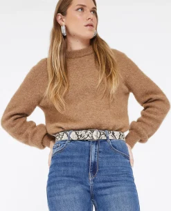 Ceinture Effet Python - Blanc