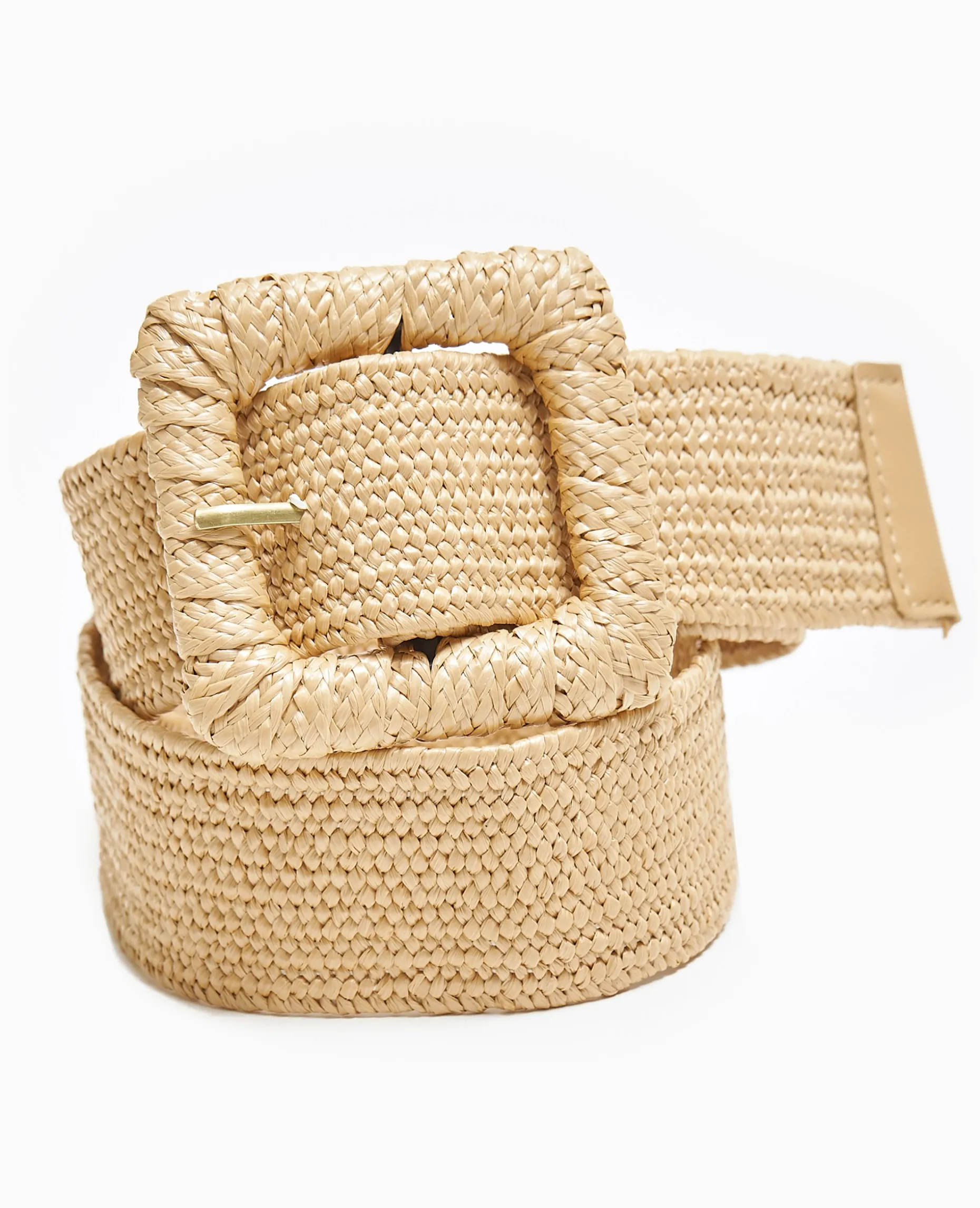 Ceinture En Paille - Beige