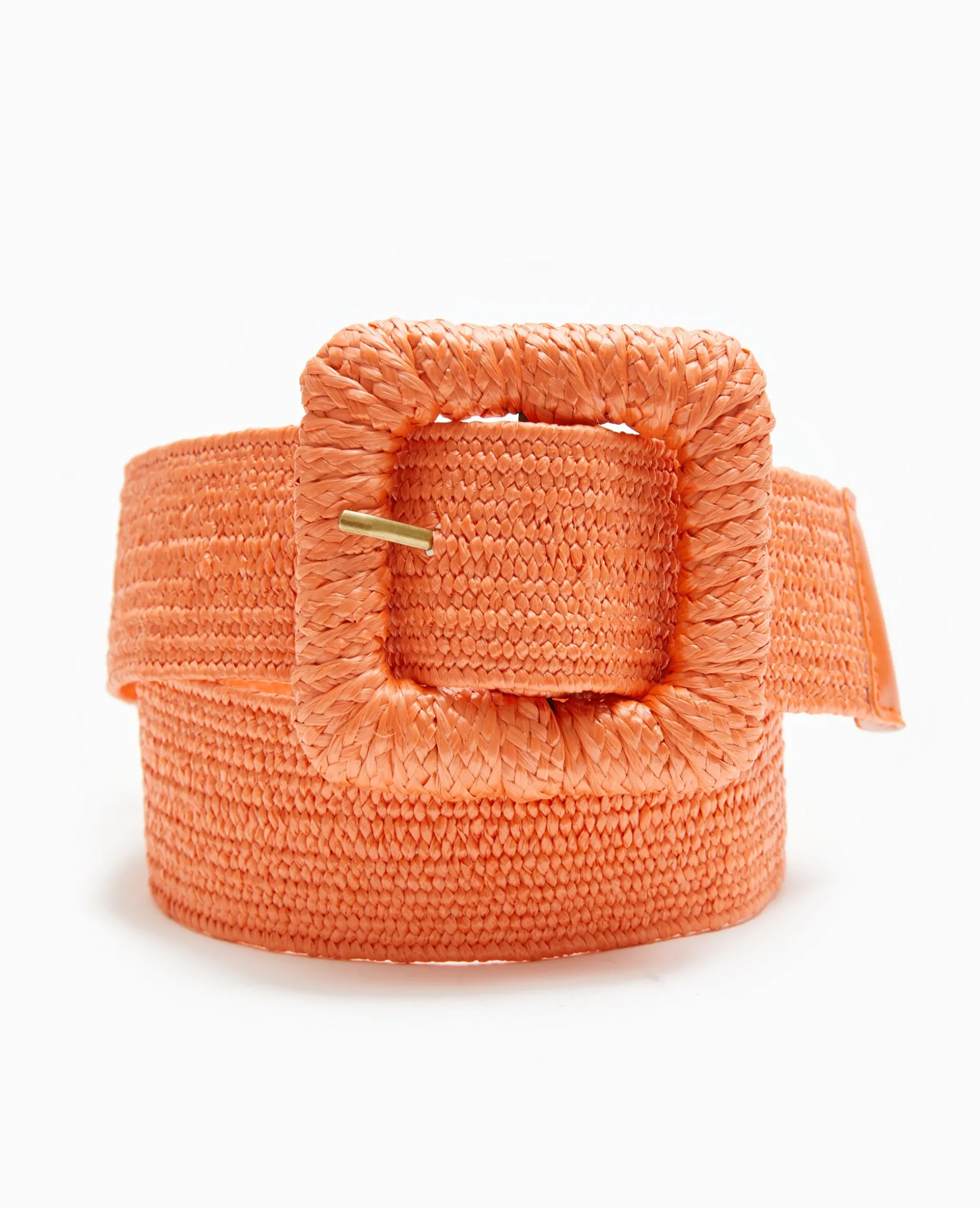 Ceinture En Paille - Orange