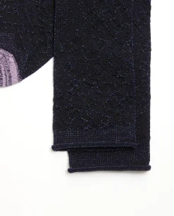 Chaussettes Avec Fils Lurex - Bleu Turquoise