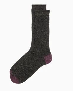 Chaussettes Avec Fils Lurex - Vert Kaki