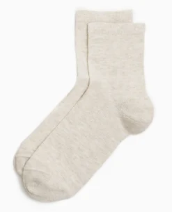 Chaussettes Avec Fils Lurex Effet Paillettes - Blanc