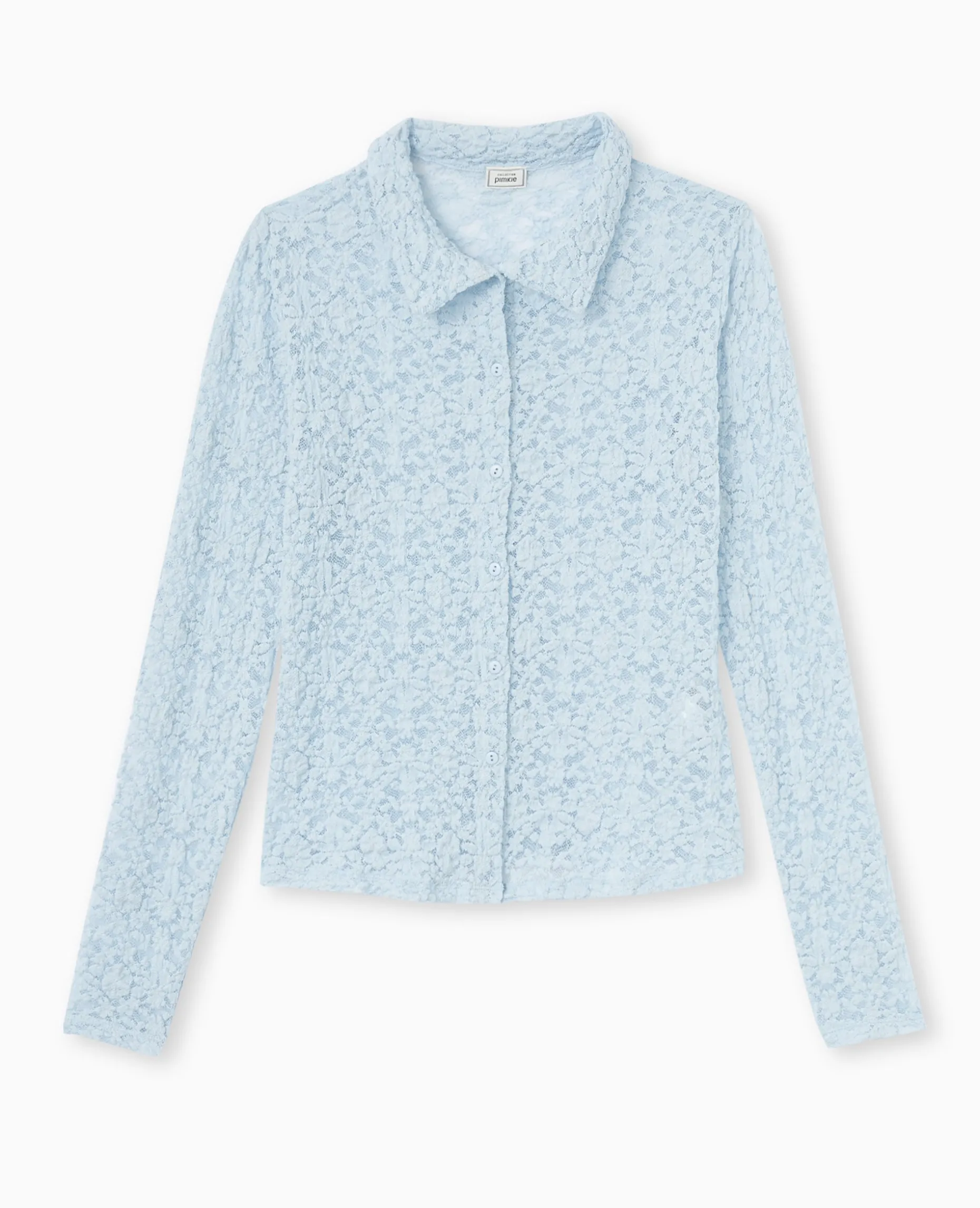 Chemise En Dentelle - Bleu Clair