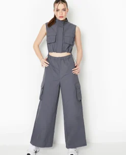 Combinaison Sportswear Avec Ouverture Taille - Gris