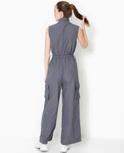 Combinaison Sportswear Avec Ouverture Taille - Gris