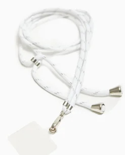 Cordon Pour Téléphone Avec Mousqueton - Blanc