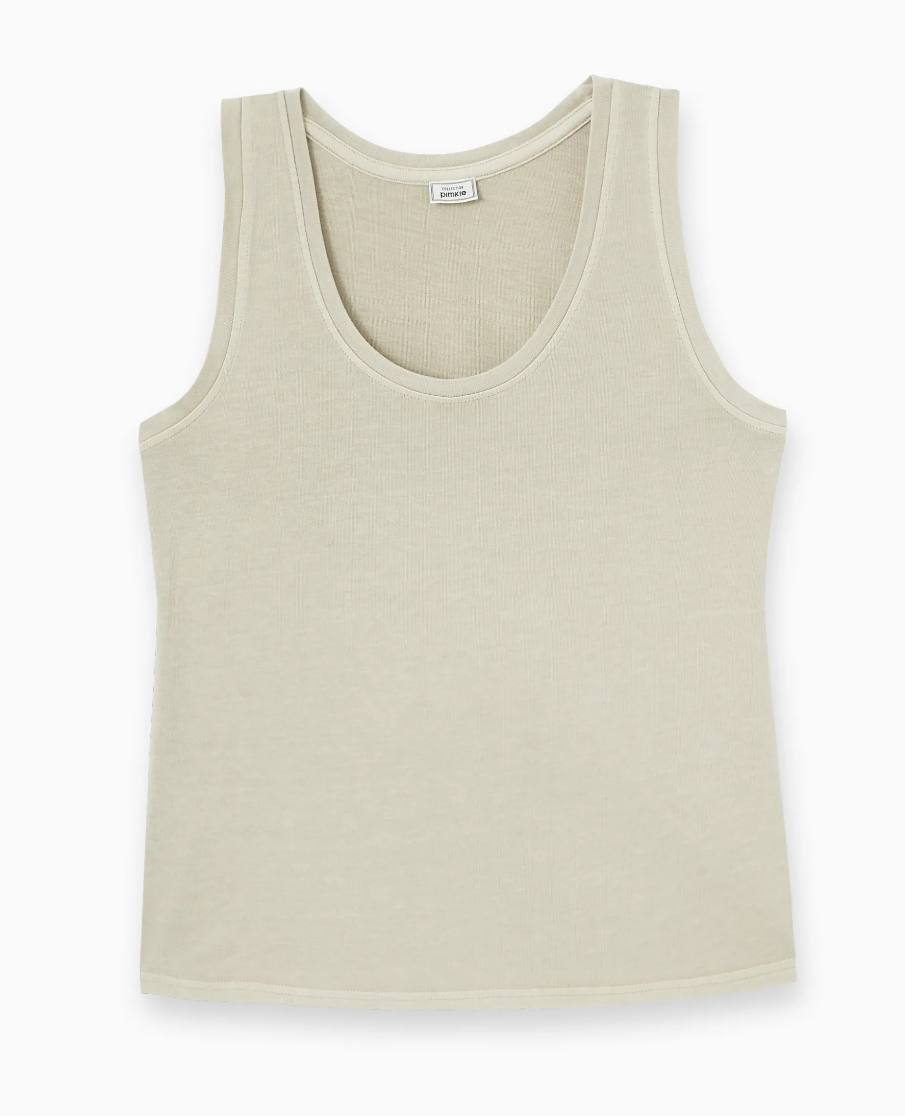 Débardeur Ample Avec Effet Acid Wash - Beige