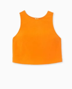 Débardeur En Tissu - Orange