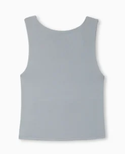 Débardeur Encolure Bateau Dos Dégagé - Gris